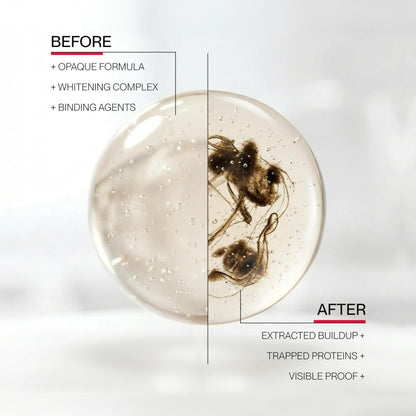 Stain-removing mouthwash, deep cleansing, minty and long-lasting.